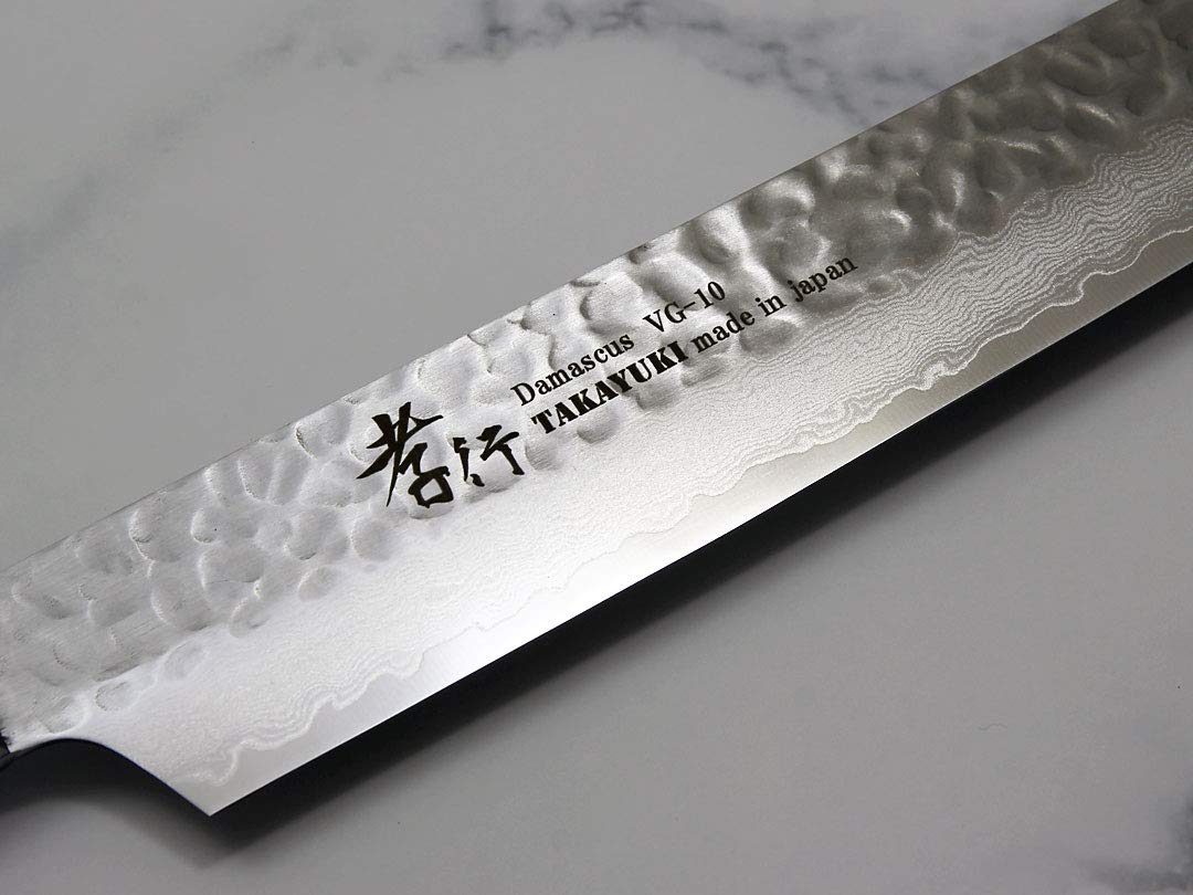 Amazon.co.jp: ダマスカス33層鎚目 切付柳刃270 両刃: ホーム＆キッチン